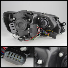 Load image into Gallery viewer, Spyder Volkswagen Jetta 11-14 Projector Headlights Halogen Light Tube DRL Blk PRO-YD-VJ11-LTDRL-BK
