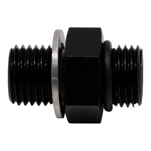 Load image into Gallery viewer, DeatschWerks 8AN ORB Male to M18 X 1.5 Metric Male (Incl O-Ring and Washer) - Anodized Matte Black
