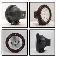 Load image into Gallery viewer, Spyder 7 Inch HID 4x4 fog lights Black/Red Housing w/wiring W/Switch- Chrome FL-CH-JK7004BR-C
