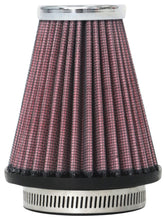 Load image into Gallery viewer, K&amp;N Universal Clamp-On Air Filter 2-1/8in Flange 3-1/2in Base 2in Top 4in Height

