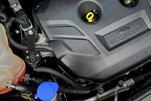 Load image into Gallery viewer, J&amp;L 13-19 Ford Fusion 2.0L EcoBoost Passenger Side Oil Separator 3.0 - Black Anodized
