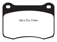 Load image into Gallery viewer, EBC 08+ Lexus IS-F 5.0 Yellowstuff Rear Brake Pads
