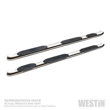 Load image into Gallery viewer, Westin 2019 Chevrolet Silverado/Sierra 1500 CC (5.5ft) PRO TRAXX 5 WTW Oval Nerf Step Bars - SS
