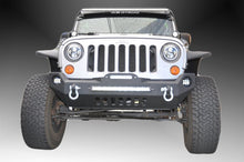 Load image into Gallery viewer, DV8 Offroad 07-18 Wrangler JK FS-17 Mid Length Steel Front Bumper w/ Fog Lights
