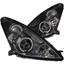 Load image into Gallery viewer, ANZO 2000-2005 Toyota Celica Projector Headlights w/ Halo Black
