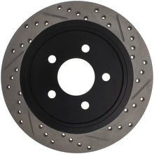 Load image into Gallery viewer, StopTech 05-10 Ford Mustang Slotted &amp; Drilled Left Rear Rotor
