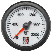 Load image into Gallery viewer, Autometer Stack 52mm 0-2000 Deg F Pro Stepper Motor Exhaust Gas Temp Gauge - White
