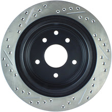 Load image into Gallery viewer, StopTech 03-05 350Z / 03-04 G35 / 03-05 G35X SportStop Slotted &amp; Drilled Rear Left Rotor
