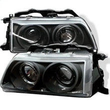 Load image into Gallery viewer, Spyder Honda Civic 90-91/CRX 90-91 Projector Headlights LED Halo Blk PRO-YD-HC90-HL-BK
