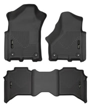 Load image into Gallery viewer, Husky Liners 19-21 Ram 2500/3500 Crew Cab Weatherbeater Black Front &amp; 2nd Seat Floor Liners
