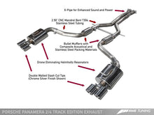 Load image into Gallery viewer, AWE Tuning Panamera 2/4 Track Edition Exhaust (2014+) - w/Chrome Silver Tips
