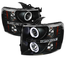 Load image into Gallery viewer, Spyder Chevy Silverado 1500 07-13 Projector Headlights CCFL Halo LED Blk PRO-YD-CS07-CCFL-BK
