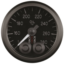 Load image into Gallery viewer, Autometer Stack Instruments 52mm 140-280 Deg F 1/8in NPTF Male Pro Control Oil Temp Gauge - Black
