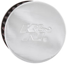 Load image into Gallery viewer, K&amp;N 1.75in Flange ID x 3in OD x 2.5in H Chrome Finish Rubber Base Crankcase Vent Filter
