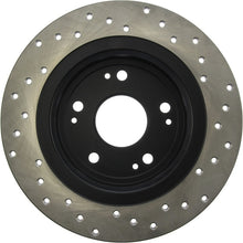 Load image into Gallery viewer, StopTech 05-17 Honda Accord / 16-17 HR-V / 09-14 Acura TSX Cryo Sport Drilled Rear Right Rotor
