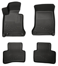 Load image into Gallery viewer, Husky Liners 2012 Mercedes C-Class WeatherBeater Combo Black Floor Liners
