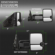 Load image into Gallery viewer, xTune Chevy Silverado 14-16 Heated Amber LED Signal Telescoping Mirrors MIR-CSIL14S-G2-PWH-AM-SET
