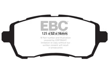 Load image into Gallery viewer, EBC 10+ Ford Fiesta 1.6 (FOR NON-ST/NON-TURBO) Greenstuff Front Brake Pads
