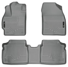 Load image into Gallery viewer, Husky Liners 10-12 Toyota Prius WeatherBeater Combo Gray Floor Liners
