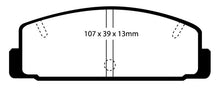 Load image into Gallery viewer, EBC 03-04 Mazda Protege 2.0 Turbo (Mazdaspeed) Yellowstuff Rear Brake Pads
