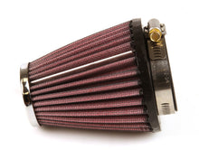 Load image into Gallery viewer, K&amp;N Universal Clamp-On Air Filter 2-1/8in Flange 3-1/2in Base 2in Top 4in Height
