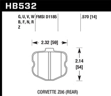 Load image into Gallery viewer, Hawk 10-12 Chevy Corvette Grand Sport / 06-12 Corvette Z06 Rear DTC-70 Race Brake Pads
