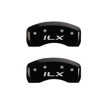 Load image into Gallery viewer, MGP 4 Caliper Covers Engraved Front Acura Engraved Rear ILX Black finish silver ch
