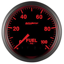 Load image into Gallery viewer, Autometer Elite 52mm 0-100 PSI Fuel Pressure Peak &amp; Warn w/ Electronic Control Gauge
