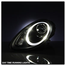 Load image into Gallery viewer, Spyder Porsche Cayman 05-08 Headlights - Halogen Model Only - Black PRO-YD-P98705-HID-DRL-BK
