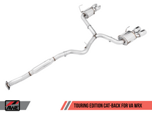 Load image into Gallery viewer, AWE Tuning 2015+ Subaru WRX VA Sedan Touring Edition Exhaust - Chrome Silver Tips (102mm)
