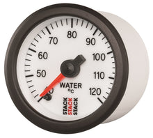 Load image into Gallery viewer, Autometer Stack 52mm 40-120 Deg C 1/8in NPTF Male Pro Stepper Motor Water Temp Gauge - White
