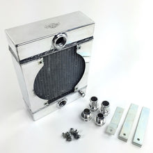 Load image into Gallery viewer, CSF Universal Drag Race / Tuck Radiator w/9in Spal Fan - 10.5in H x 10in L x 3.6in W
