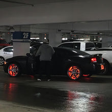 Load image into Gallery viewer, Oracle LED Illuminated Wheel Rings - Double LED - Red
