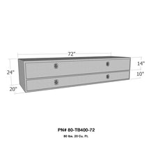 Load image into Gallery viewer, Westin/Brute High Cap 72in Stake Bed Contractor TopSider w/ Doors - Aluminum

