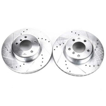 Load image into Gallery viewer, Power Stop 04-06 BMW 525i Front Evolution Drilled &amp; Slotted Rotors - Pair
