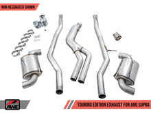 Load image into Gallery viewer, AWE 2020 Toyota Supra A90 Non-Resonated Touring Edition Exhaust - 5in Chrome Silver Tips
