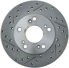 Load image into Gallery viewer, StopTech Select Sport 06-11 Honda Civic DX/EX/LX Slotted and Drilled Right Front Rotor
