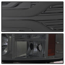 Load image into Gallery viewer, Spyder Chevy Silverado 1500 07-13 Version 3 Projector Headlights - Smoke PRO-YD-CS07V3-LBDRL-SM
