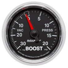 Load image into Gallery viewer, Autometer GS 52mm 30 in Hg/20 psi Mechanical Vacuum/Boost Gauge
