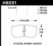 Load image into Gallery viewer, Hawk AP Racing / Wilwood DTC-70 Race Brake Pads
