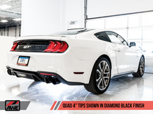 Load image into Gallery viewer, AWE Tuning 2018+ Ford Mustang GT (S550) Cat-back Exhaust - Track Edition (Quad Diamond Black Tips)
