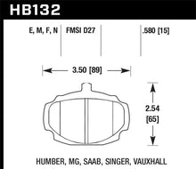 Load image into Gallery viewer, Hawk 62-81 MG MGB Black Race Front Brake Pads
