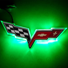 Load image into Gallery viewer, Oracle Chevrolet Corvette C6 Illuminated Emblem - Dual Intensity - Green
