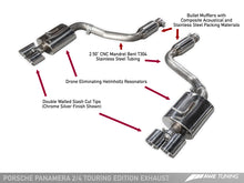 Load image into Gallery viewer, AWE Tuning Panamera 2/4 Touring Edition Exhaust (2014+) - w/Chrome Silver Tips
