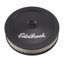 Load image into Gallery viewer, Edelbrock Air Cleaner Pro-Flo Series Round Steel Top Paper Element 10In Dia X 3 5In Black
