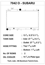 Load image into Gallery viewer, CSF 08-15 Subaru WRX/STI 2-Row Radiator w/Built-In Oil Cooler
