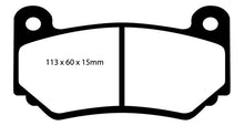 Load image into Gallery viewer, EBC 08-11 Lotus Exige 1.8 Supercharged (240) Greenstuff Front Brake Pads
