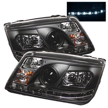Load image into Gallery viewer, Spyder Volkswagen Jetta 99-05 Projector HeadlightsDRL Blk PRO-YD-VJ99-DRL-BK
