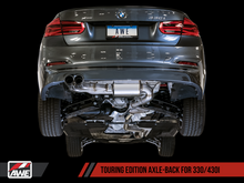 Load image into Gallery viewer, AWE Tuning BMW F3X 28i / 30i Touring Edition Axle-Back Exhaust Single Side - 80mm Black Tips
