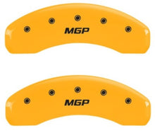 Load image into Gallery viewer, MGP 2 Caliper Covers MGP Yellow Finish Black Characters 2018 Chevrolet Tahoe
